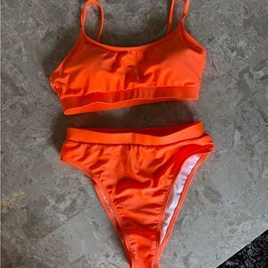 Vibrant Orange Bikini Set